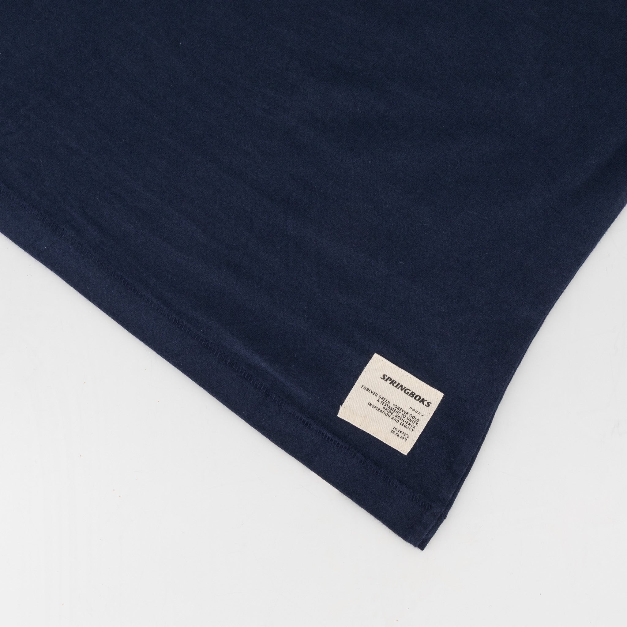 Springboks HS Sml Logo L Crew Tee - Navy - Old School