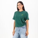 Springboks HS Sml Logo L Crew Tee - OS Green - Old School