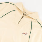 Springboks Ladies Piped Zip Through Sweat - Ivory - Old School