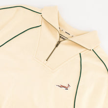 Springboks Ladies Piped Zip Through Sweat - Ivory - Old School