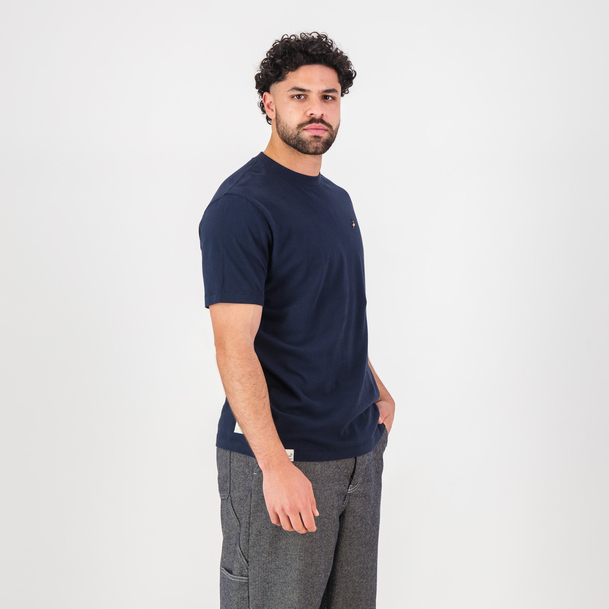 Springboks LC EMB Regular Crew Tee - Navy - Old School
