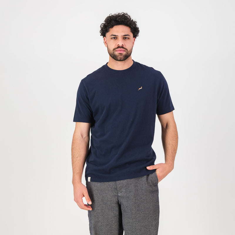 Springboks LC EMB Regular Crew Tee - Navy - Old School