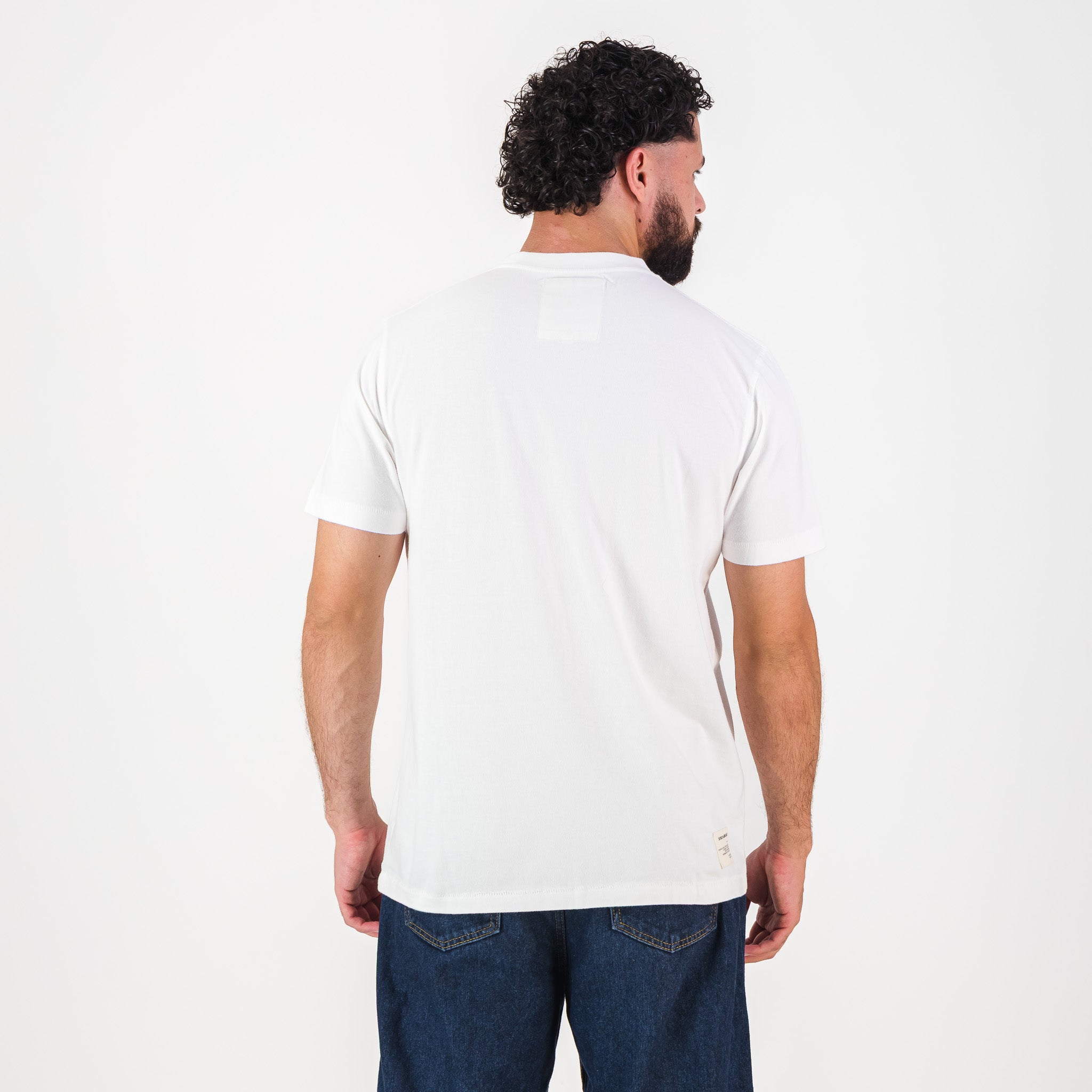 Springboks LC EMB Regular Crew Tee - White - Old School