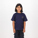 Springboks Painted Bok Kids Crew Tee - Navy - Old School