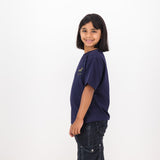 Springboks Painted Bok Kids Crew Tee - Navy - Old School