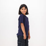 Springboks Painted Bok Kids Crew Tee - Navy - Old School