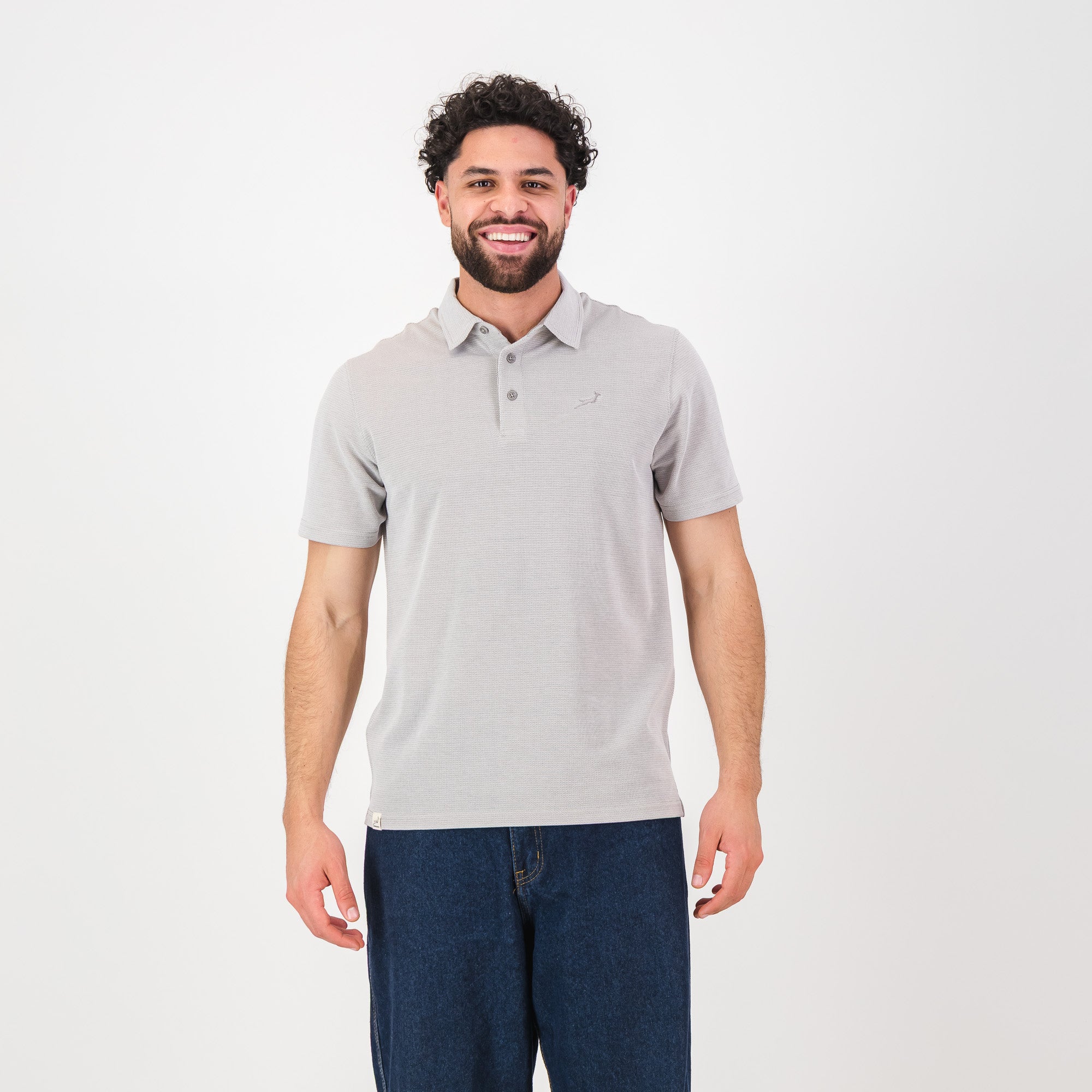 Springboks Pique Striper SS Polo - White - Old School