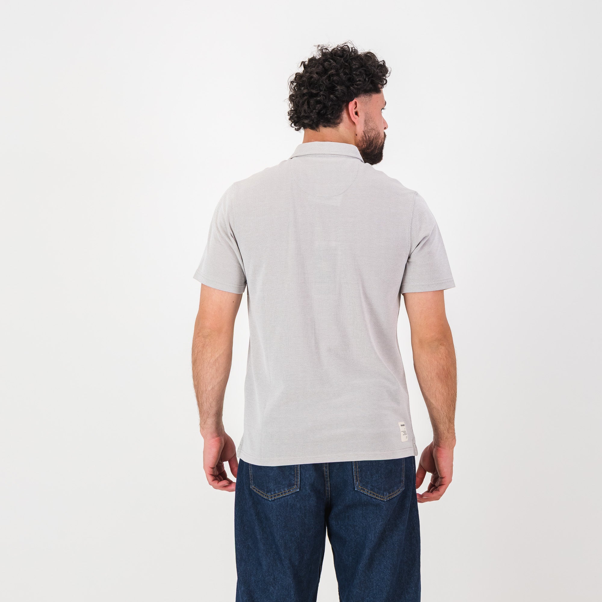 Springboks Pique Striper SS Polo - White - Old School