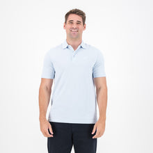 Springboks Popcorn Short Sleeve Golf Polo - Blue - Old School