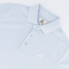 Springboks Popcorn Short Sleeve Golf Polo - Blue - Old School