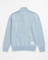 Springboks Premium Quarter Zip Knit - Skyway - Old School