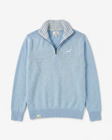 Springboks Premium Quarter Zip Knit - Skyway - Old School