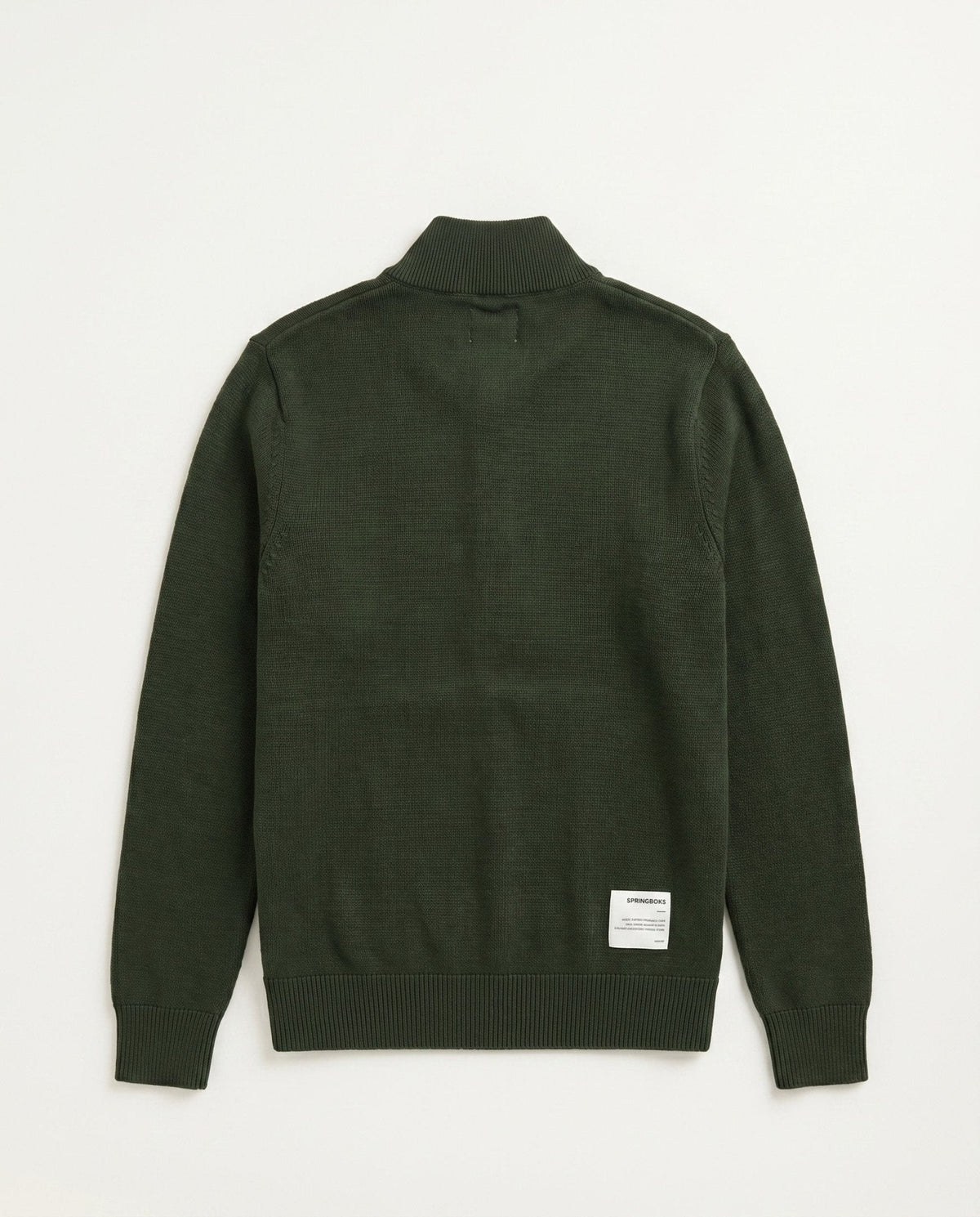 Springboks Quarter Zip Knit Knitwear Rifle Green - Old School