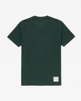 Springboks Small Logo Regular Crew T-Shirt Plain Green - Old School