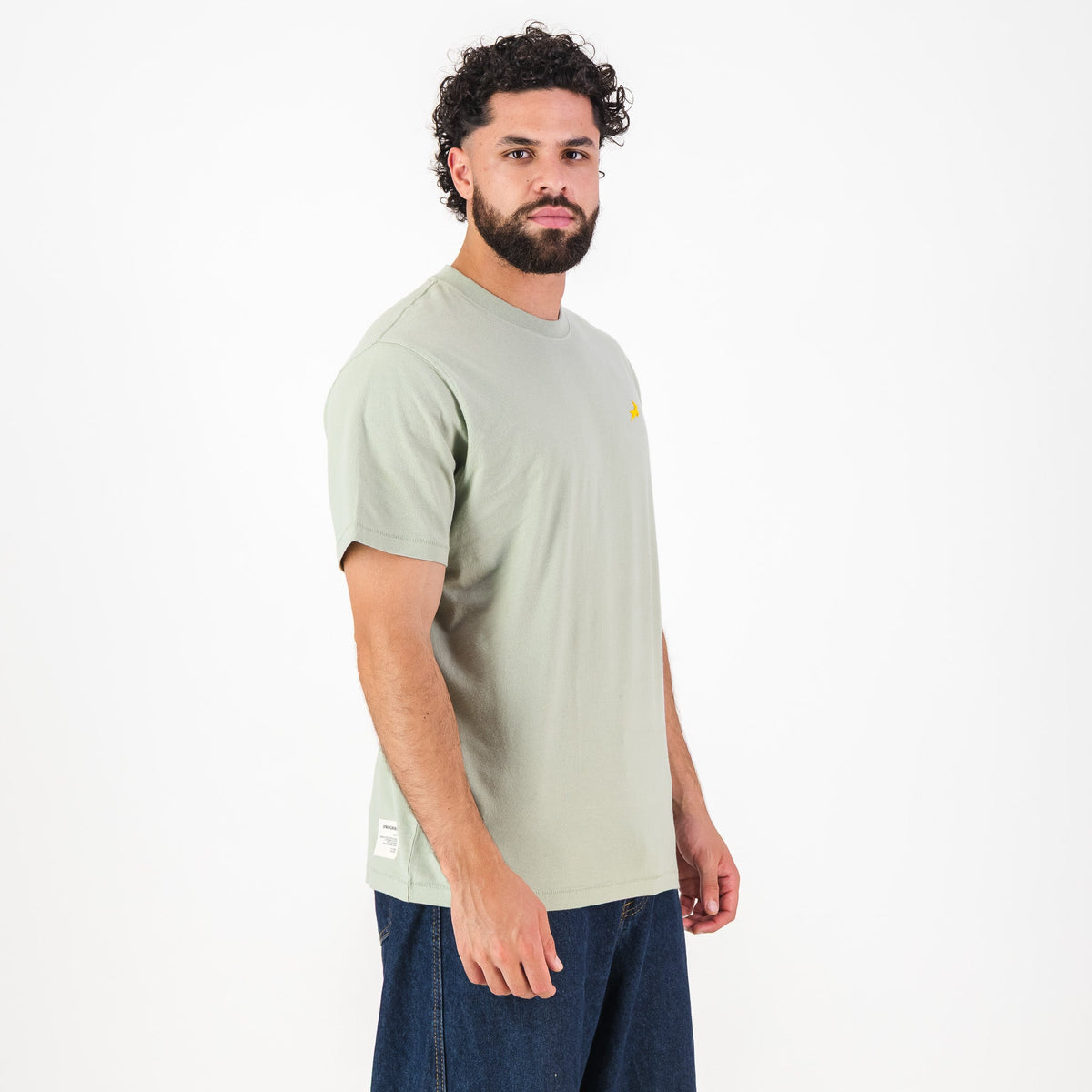 Springboks SML Bok HS Regular Crew Tee - Desert Sage - Old School