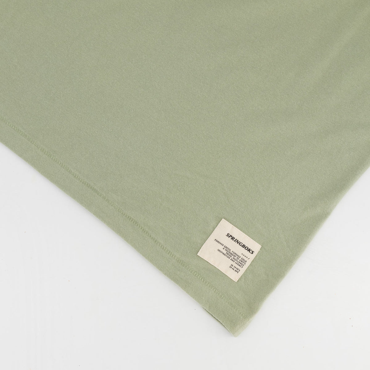 Springboks SML Bok HS Regular Crew Tee - Desert Sage - Old School