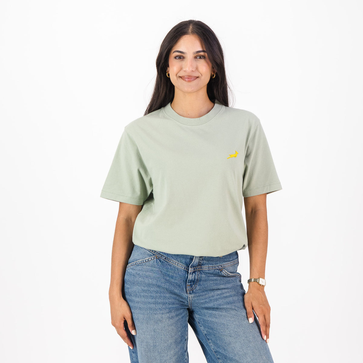 Springboks SML Bok HS Regular Crew Tee - Desert Sage - Old School