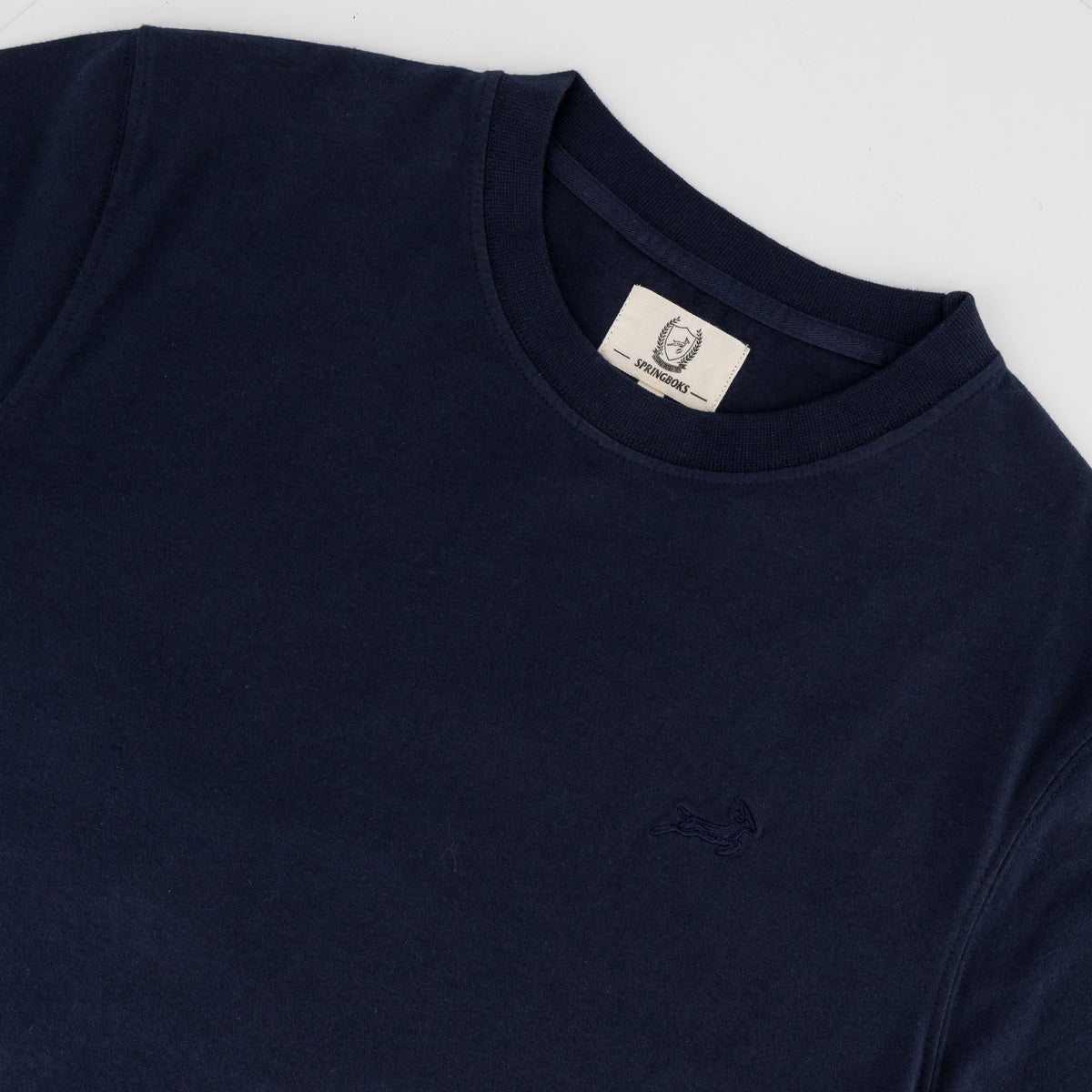Springboks Tonal SML EMB Bok Crew Tee - Navy - Old School