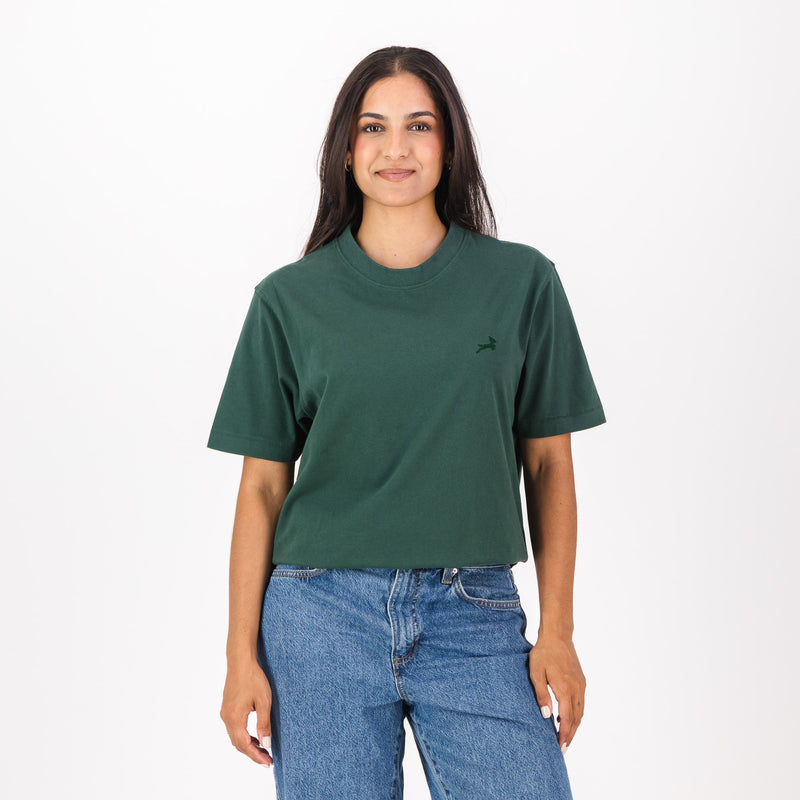Springboks Tonal SML EMB Bok Crew Tee - OS Green - Old School