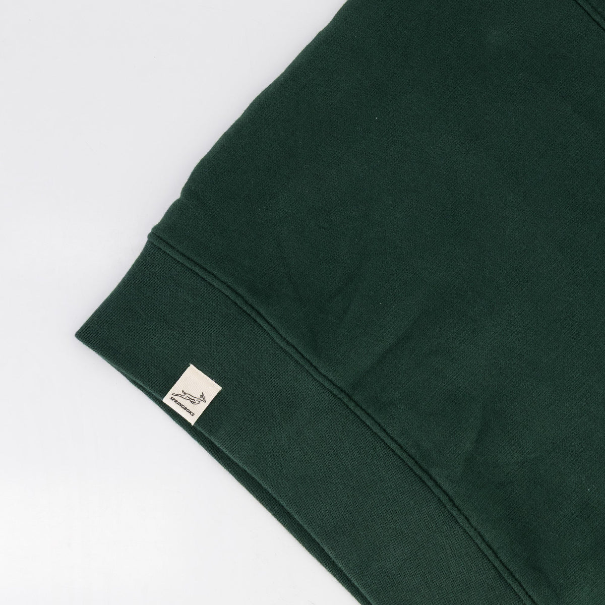 Springboks Twill SLV Quarter Zip Sweat - OS Green - Old School
