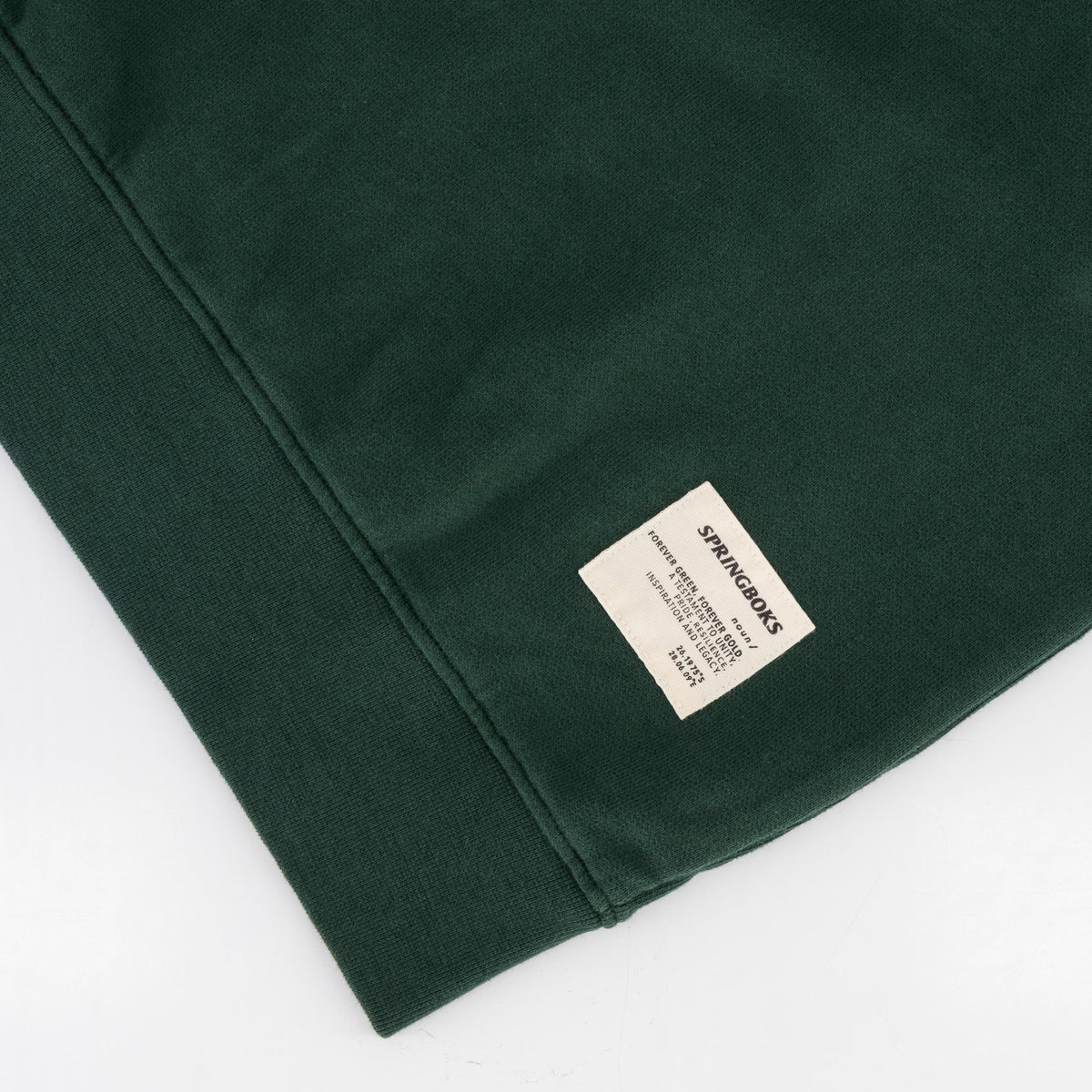 Springboks Twill SLV Quarter Zip Sweat - OS Green - Old School