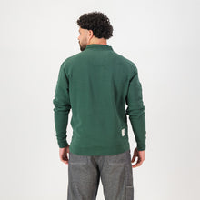 Springboks Twill SLV Quarter Zip Sweat - OS Green - Old School
