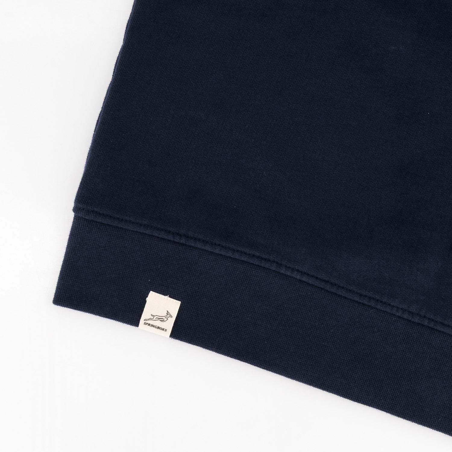 Springboks Word Quarter Zip Sweat - Navy - Old School