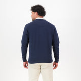 Springboks Word Quarter Zip Sweat - Navy - Old School