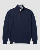 Springboks Premium Quarter Zip Knit-Navy
