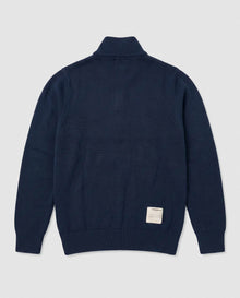 Springboks Premium Quarter Zip Knit-Navy