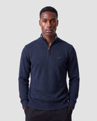 Springboks Premium Quarter Zip Knit-Navy
