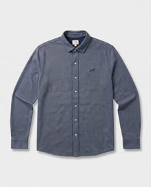 Springboks Jacquard LS Shirt Navy
