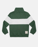 Springboks Kids LS Quarter Zip Sweatshirt-Green