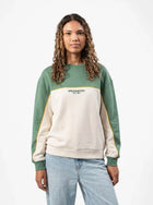 Springboks Retro Colour Block LS Sweatshirt Green
