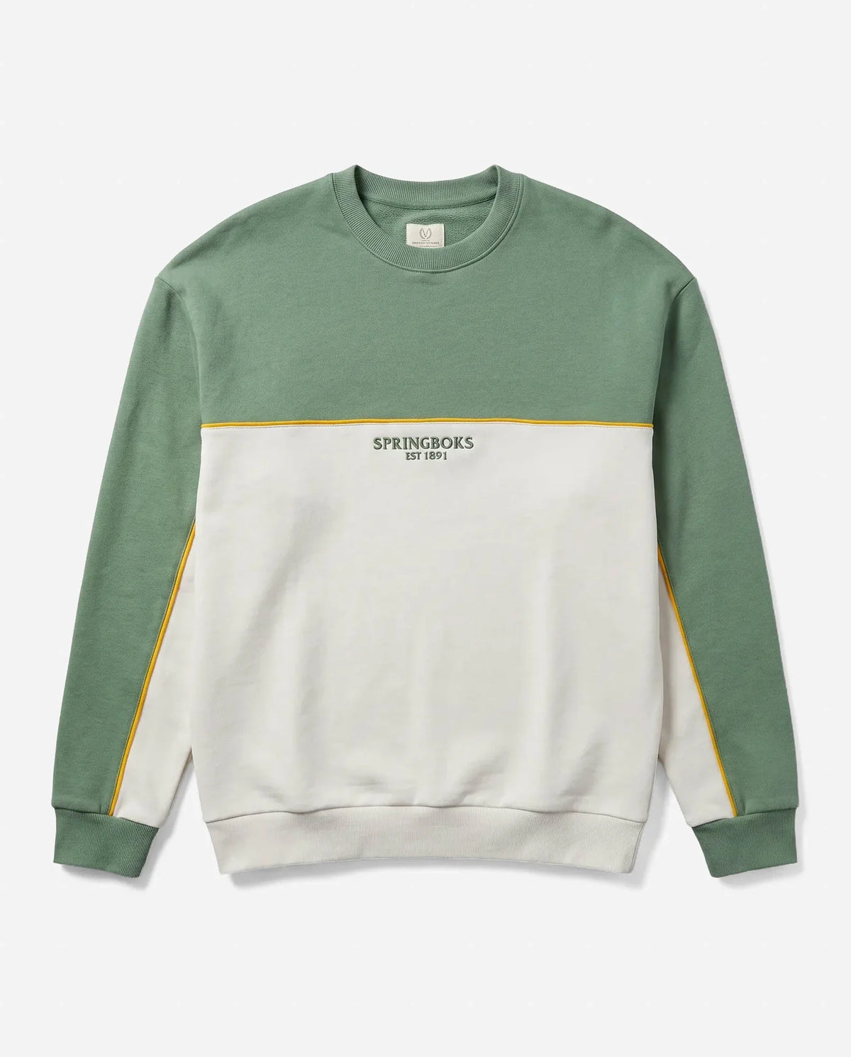 Springboks Retro Colour Block LS Sweatshirt Green
