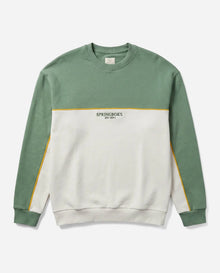 Springboks Retro Colour Block LS Sweatshirt Green