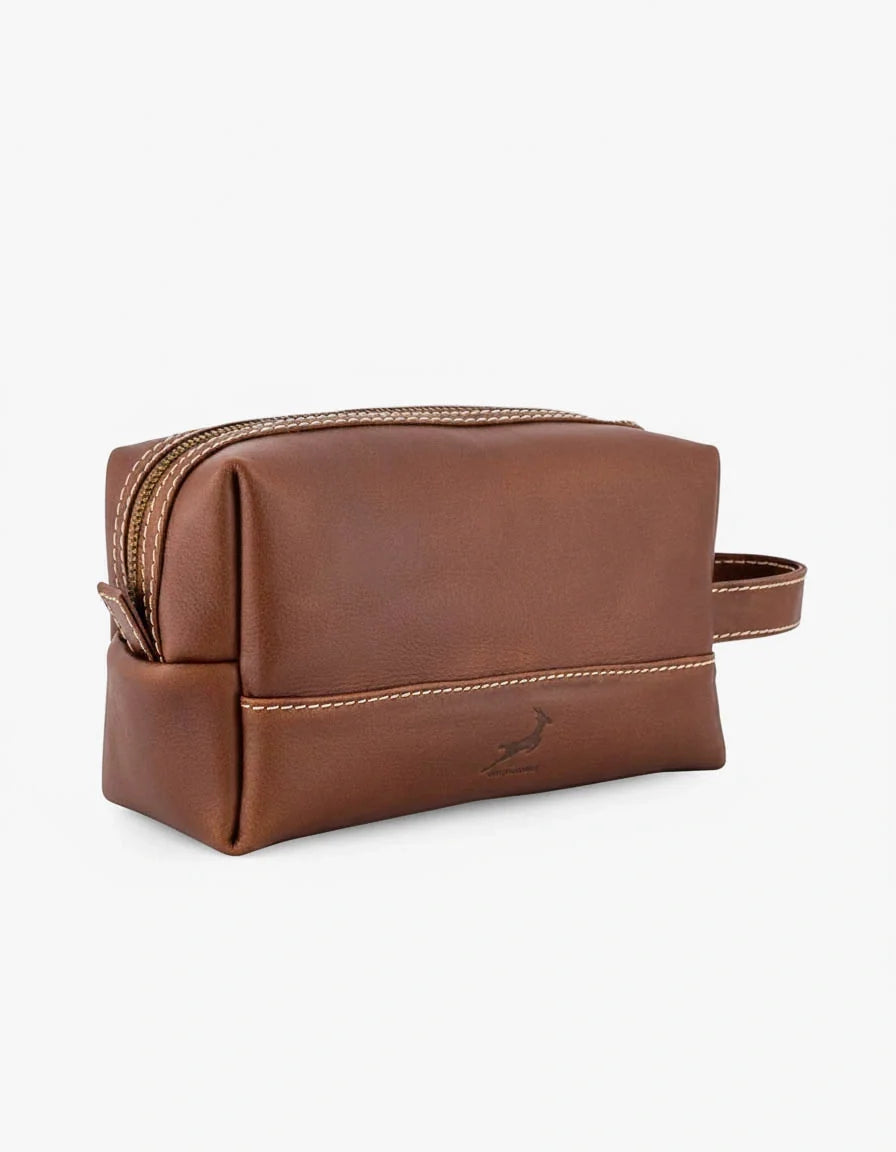 Springboks Toiletry Bag - Dark Brown