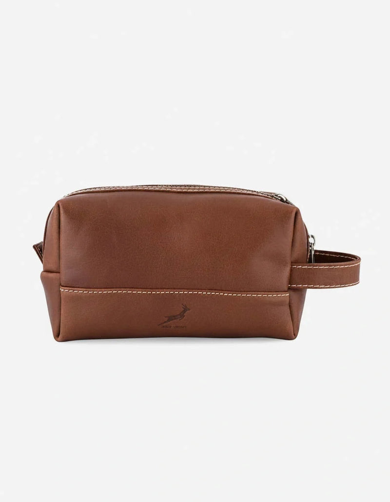 Springboks Toiletry Bag - Dark Brown