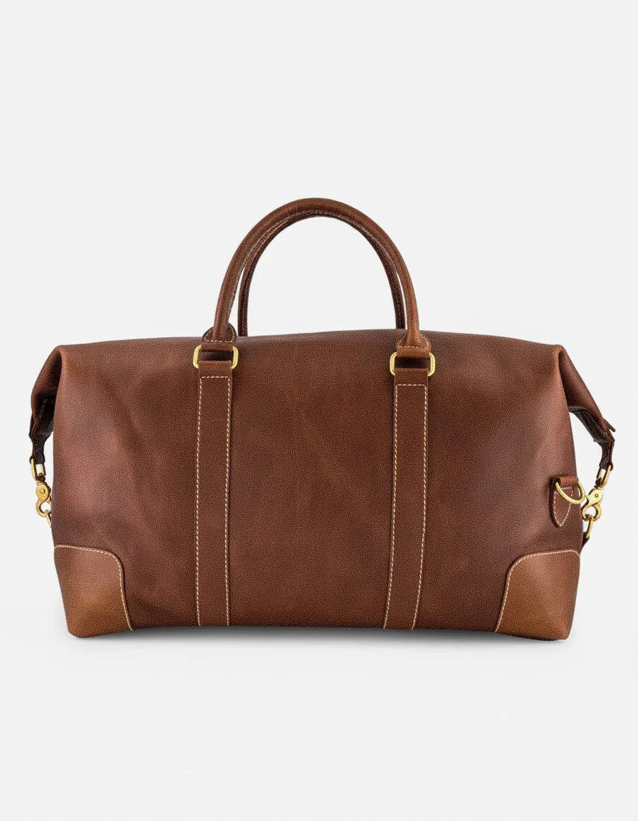 Springboks Weekender Duffle Bag-Dark Brown