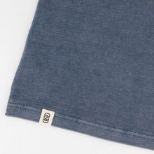 Stillknocks Acid Wash Boxy Crew Tee - Faded Denim - Old School