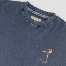 Stillknocks Acid Wash Boxy Crew Tee - Faded Denim - Old School