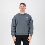 Stillknocks Acid Wash Crew Sweat - Turb Grey - Old School