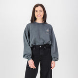 Stillknocks Acid Wash Crew Sweat - Turb Grey - Old School