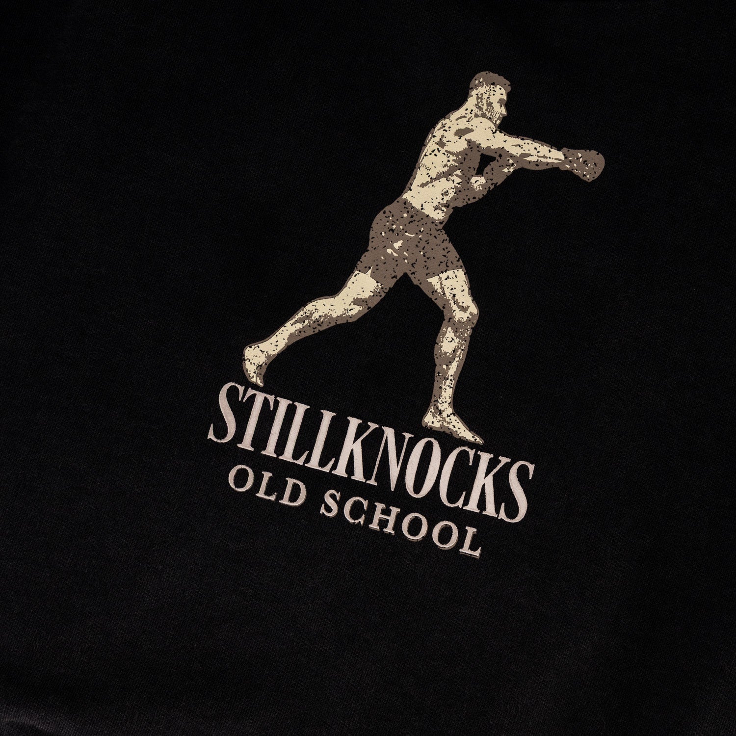 Stillknocks Acid Wash Hoodie Sweat - Black - Old School