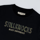 Stillknocks Built Diff Regular Crew Tee - Black - Old School