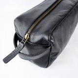 Stillknocks Leather Vanity Bag - Black - Old School