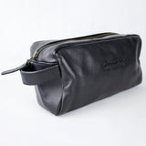 Stillknocks Leather Vanity Bag - Black - Old School