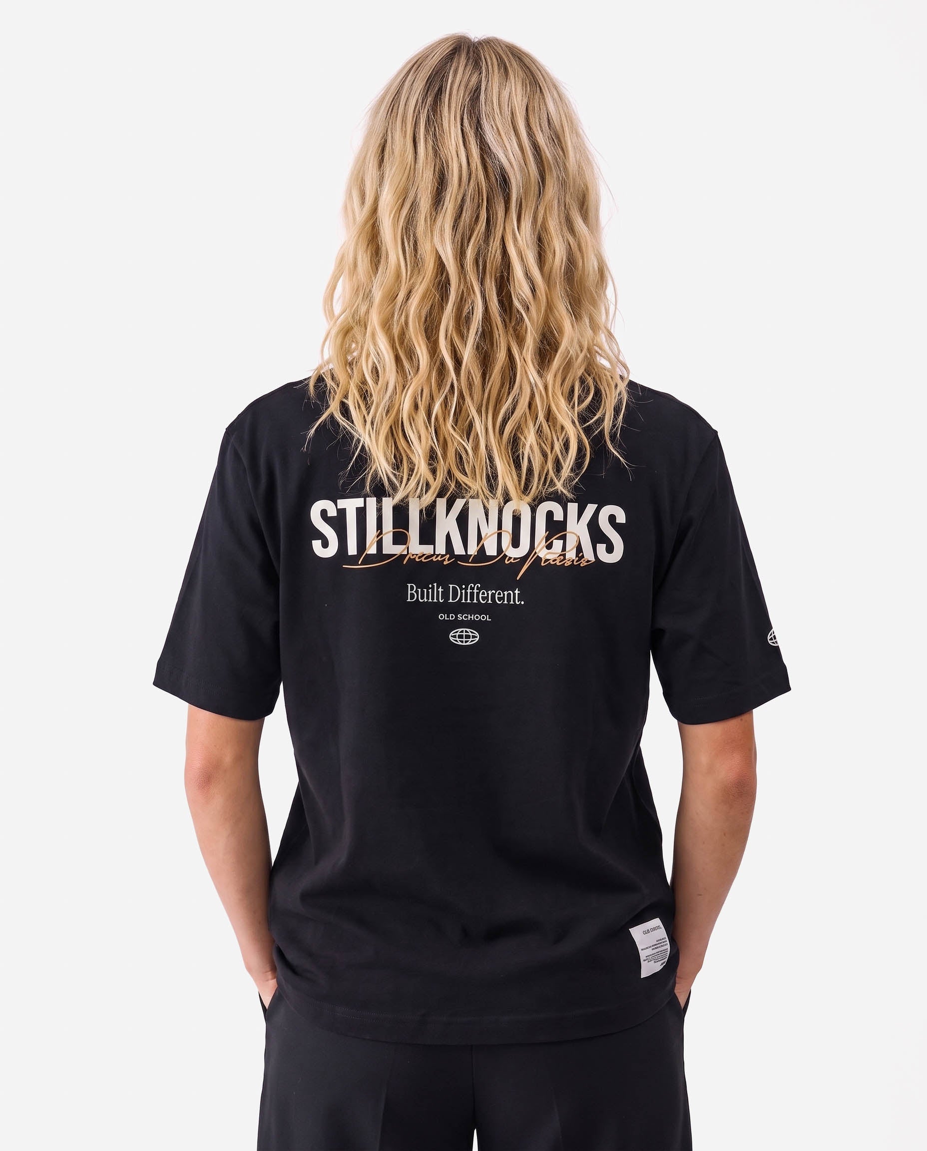Stillknocks Built Different Boxy Tee Black