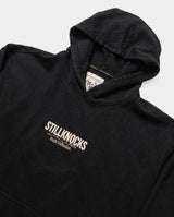 Stillknocks Washed Boxy Hoodie Sweatshirt Black