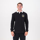 Truida Kestell Tops LS Rugby Jersey Plain Em Black - Old School